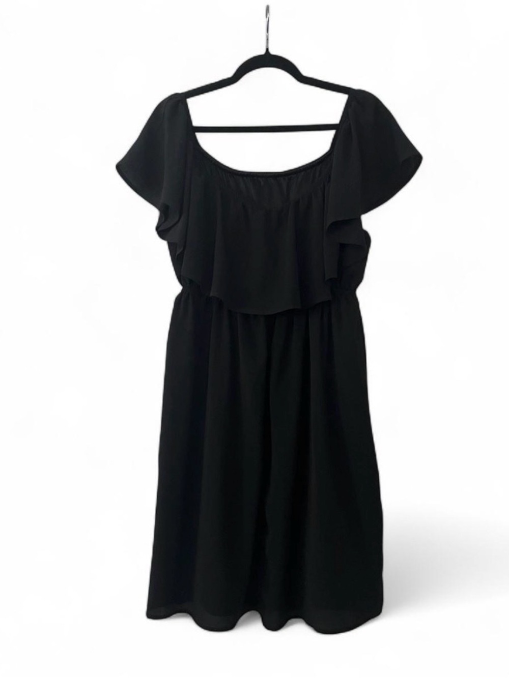 Torrid Plus Size 1x Black Off Shoulder Mini Dress